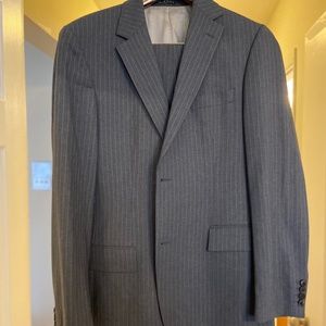 Hugo Boss Gray Pinstripe Suit